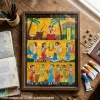Santhal Painting A3 size for Drawing Room, Living Room, Bedroom