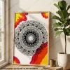 Mandala Art A4 size for Drawing Room, Living Room, Bedroom