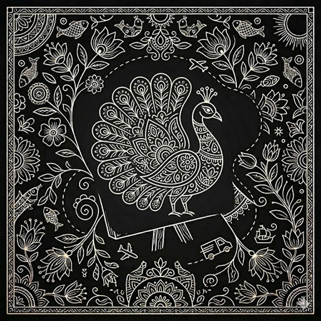 traditional indian folk art icon