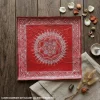 Handmade Aipan Art Mandala Painting on Canvas Cloth