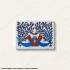 Rhythm in Reflection original handmade Gond art painting featuring fish and underwater plant life.