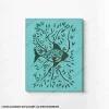 Where Waters Take Root original handmade Gond art painting featuring fish and flourishing aquatic vegetation.