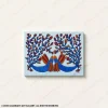 Rhythm in Reflection original handmade Gond art painting featuring fish and underwater plant life.