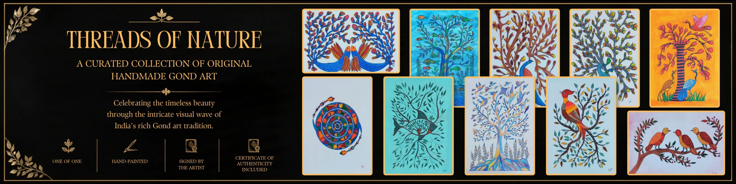 compress Gond Art Banner